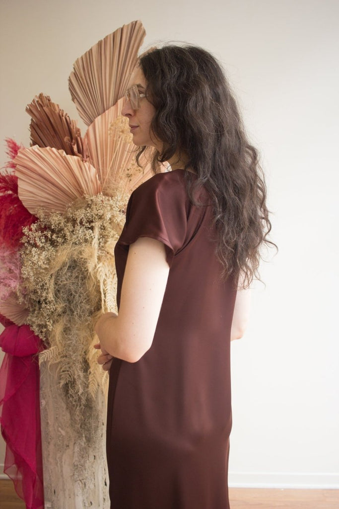 Korelli Aurora Reversible Dress (Chocolate) - Victoire BoutiqueKorelliDresses Ottawa Boutique Shopping Clothing