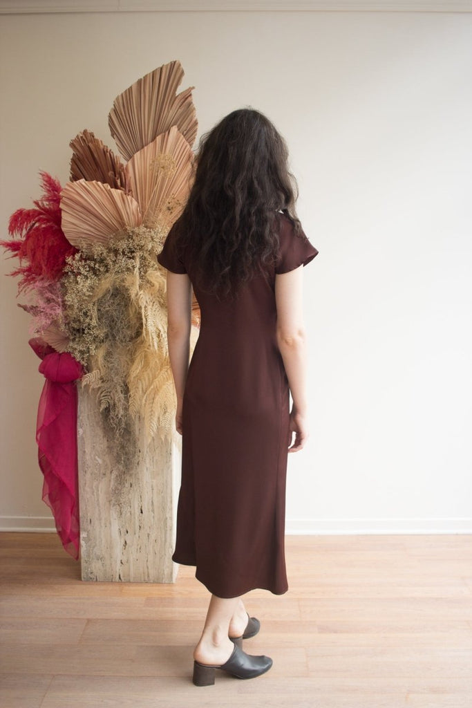 Korelli Aurora Reversible Dress (Chocolate) - Victoire BoutiqueKorelliDresses Ottawa Boutique Shopping Clothing