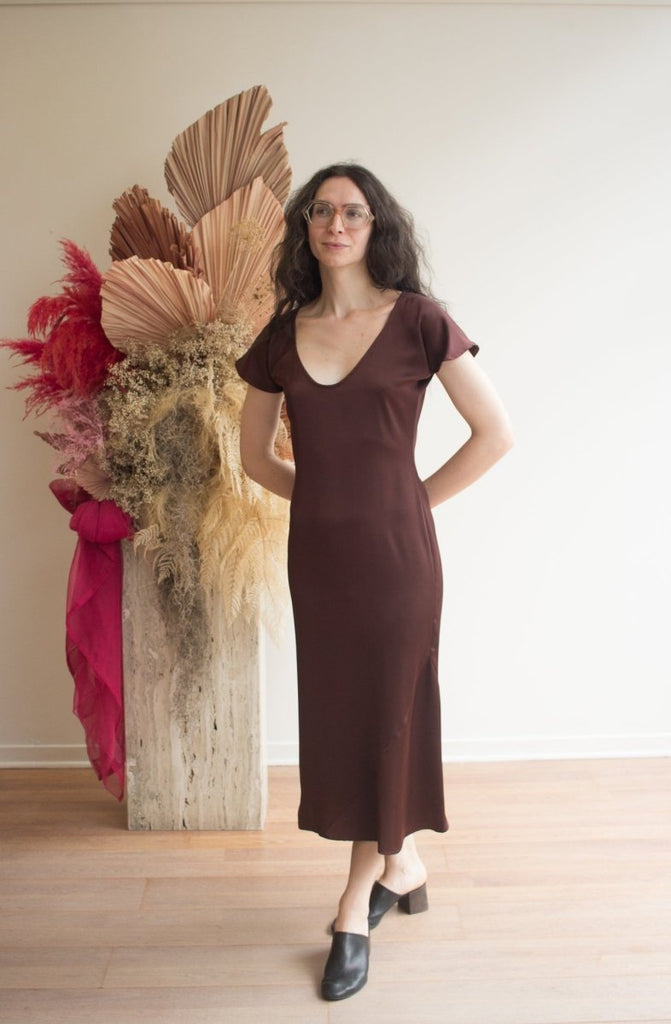 Korelli Aurora Reversible Dress (Chocolate) - Victoire BoutiqueKorelliDresses Ottawa Boutique Shopping Clothing