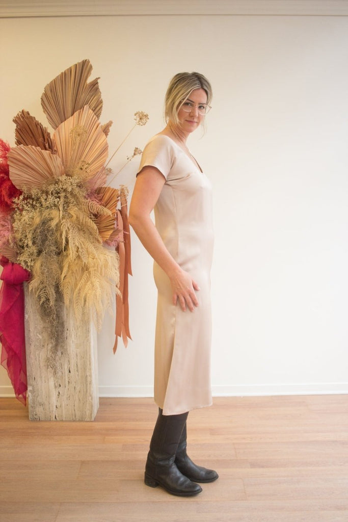 Korelli Aurora Reversible Dress (Dusty Rose) - Victoire BoutiqueKorelliDresses Ottawa Boutique Shopping Clothing