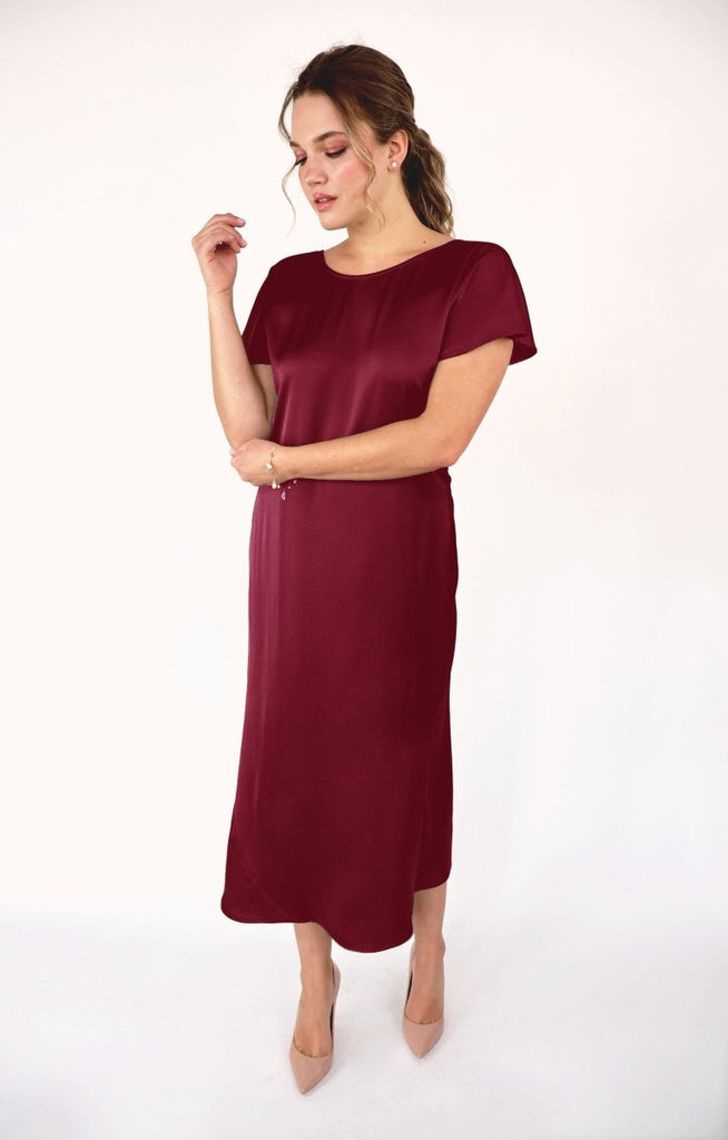 Korelli Aurora Reversible Dress (Wine) - Victoire BoutiqueKorelliDresses Ottawa Boutique Shopping Clothing