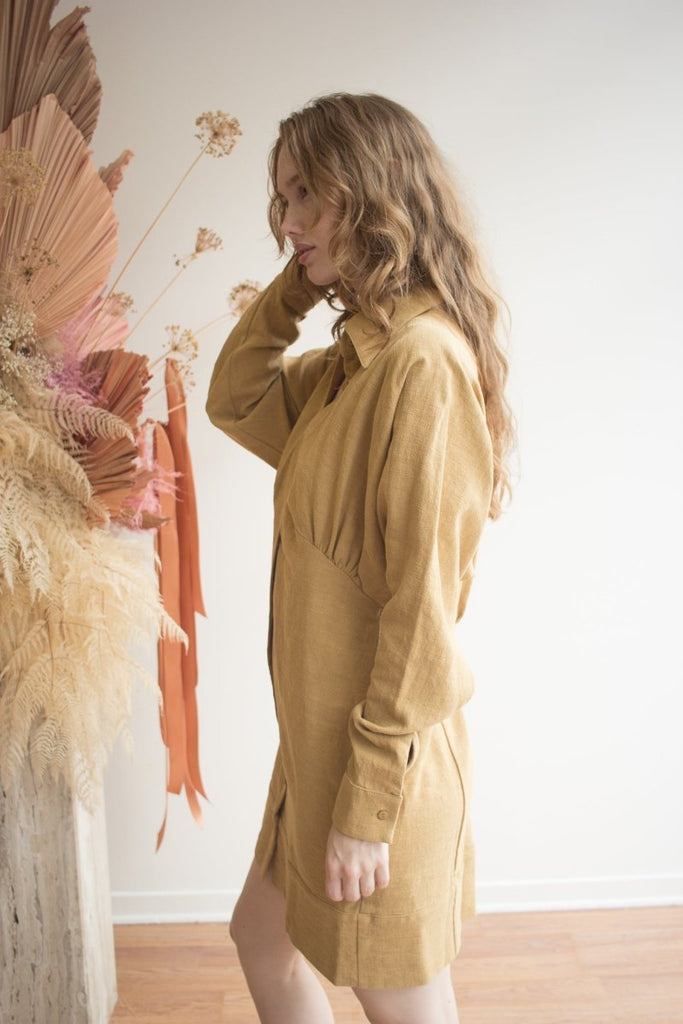 Korelli Ava Dress (Gold) - Victoire BoutiqueKorelliDresses Ottawa Boutique Shopping Clothing