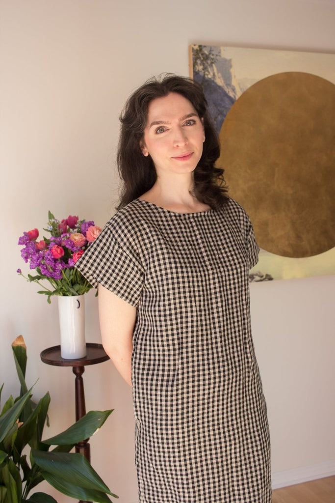 Leka Woven Tea Dress (Black & White Gingham) - Victoire BoutiqueLekaDresses Ottawa Boutique Shopping Clothing