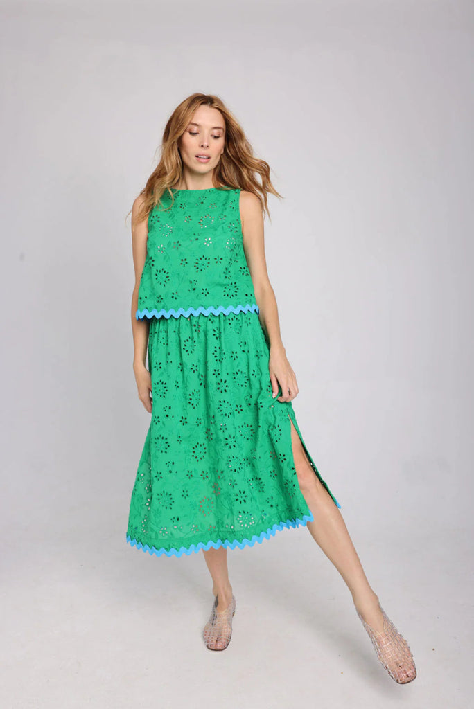 Lele de Baltzac Fenice Skirt (Green) - Victoire BoutiqueLele de BaltzacSkirts Ottawa Boutique Shopping Clothing