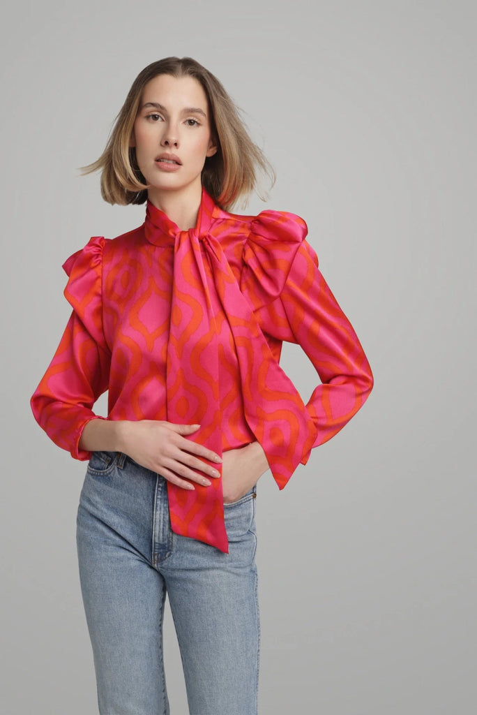 Lele de Baltzac Peggy Blouse (Pink) - Victoire BoutiqueLele de BaltzacTops Ottawa Boutique Shopping Clothing