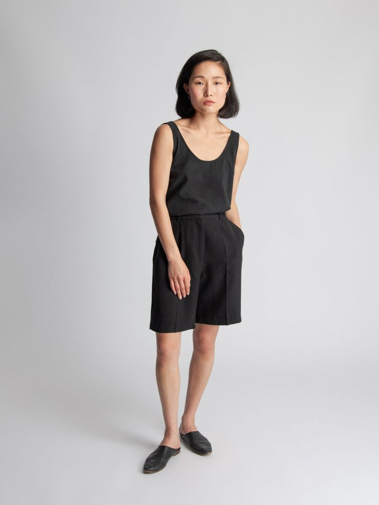 Lepidoptere Clothilde Camisole (Black Tencel) - Victoire BoutiqueLepidoptereTops Ottawa Boutique Shopping Clothing