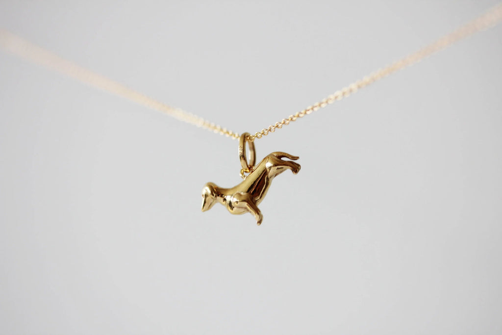 Little Gold Dachshund Charm - Victoire BoutiqueLittle GoldCharms Ottawa Boutique Shopping Clothing