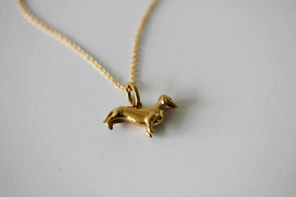 Little Gold Dachshund Charm - Victoire BoutiqueLittle GoldCharms Ottawa Boutique Shopping Clothing