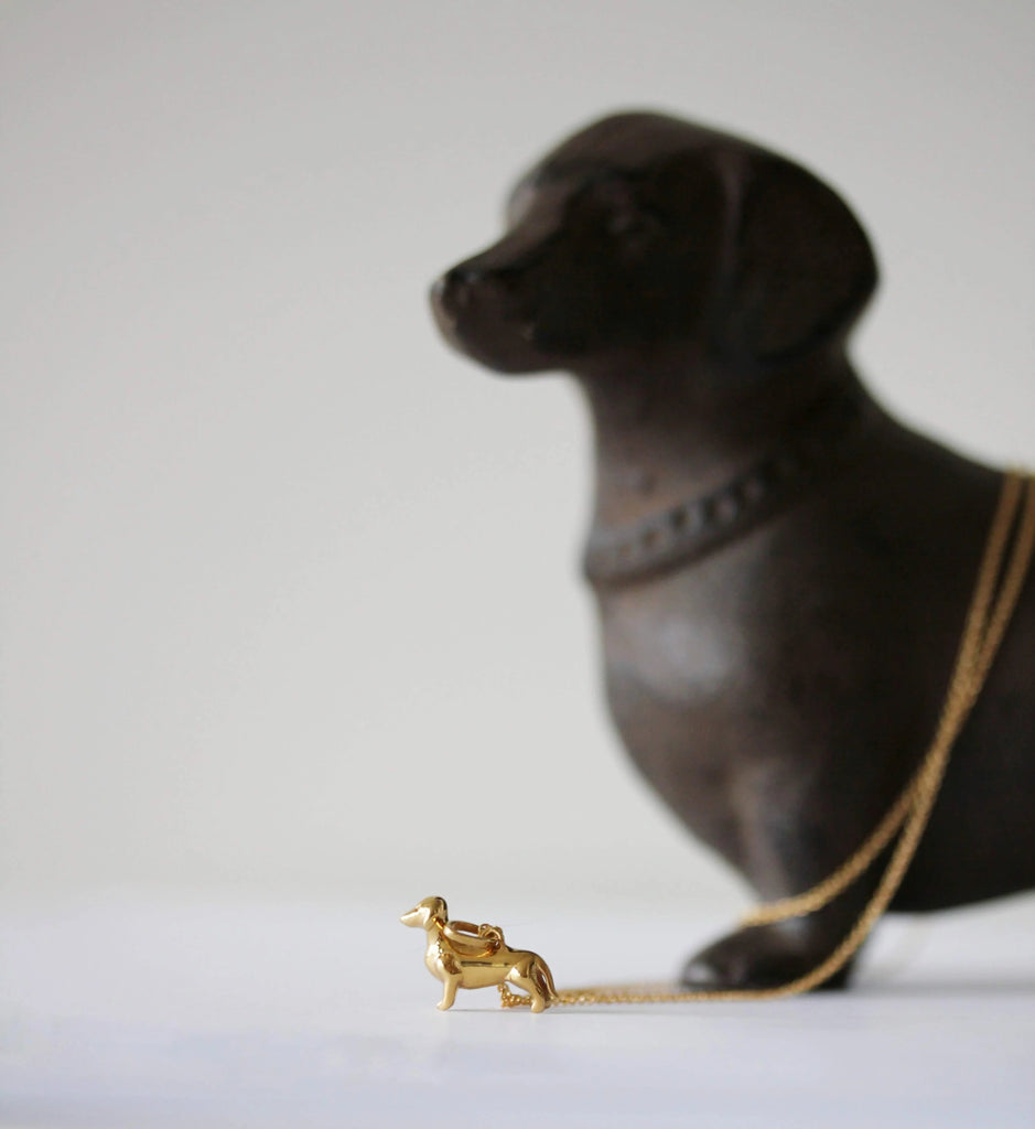 Little Gold Dachshund Charm - Victoire BoutiqueLittle GoldCharms Ottawa Boutique Shopping Clothing