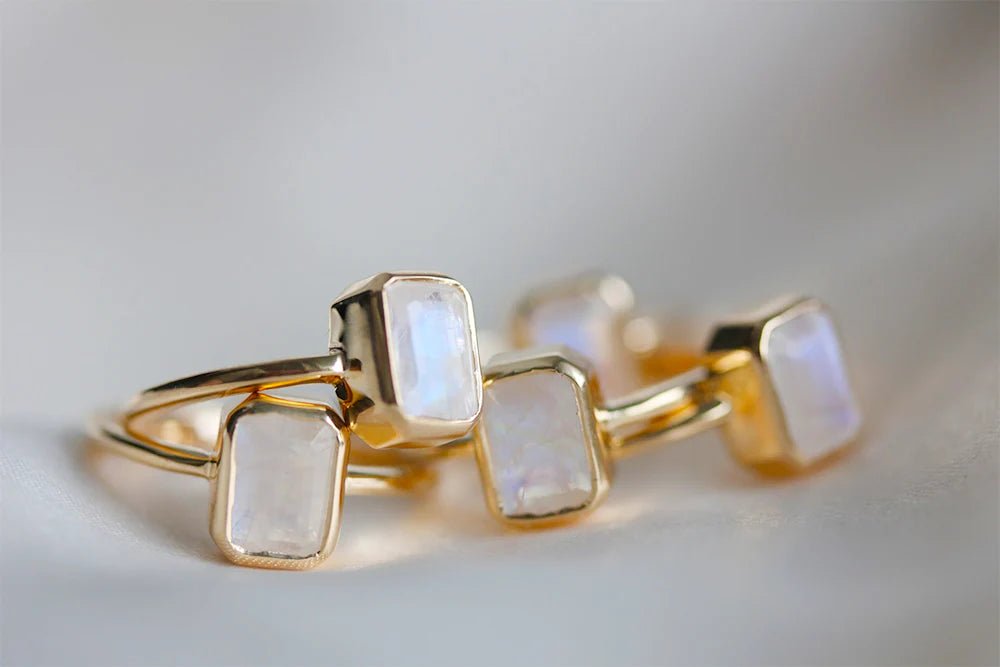 Little Gold Olivier Ring (Moonstone) - Victoire BoutiqueLittle GoldRings Ottawa Boutique Shopping Clothing