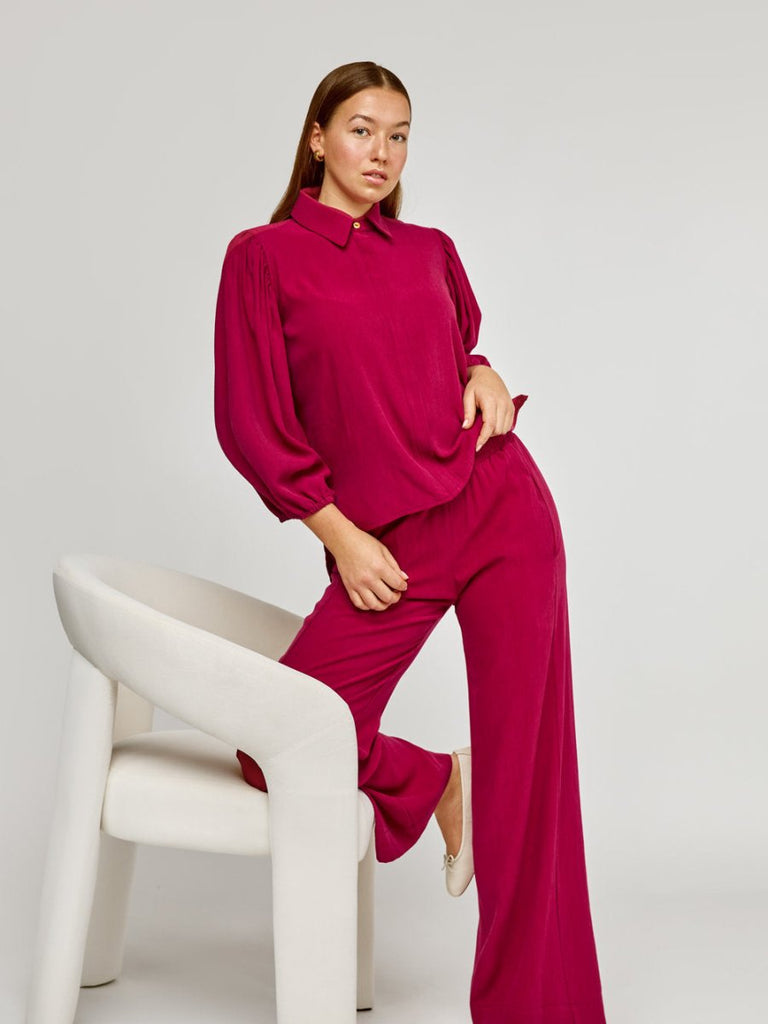 Marigold Baptiste Shirt (Magenta) - Victoire BoutiqueMarigoldTops Ottawa Boutique Shopping Clothing