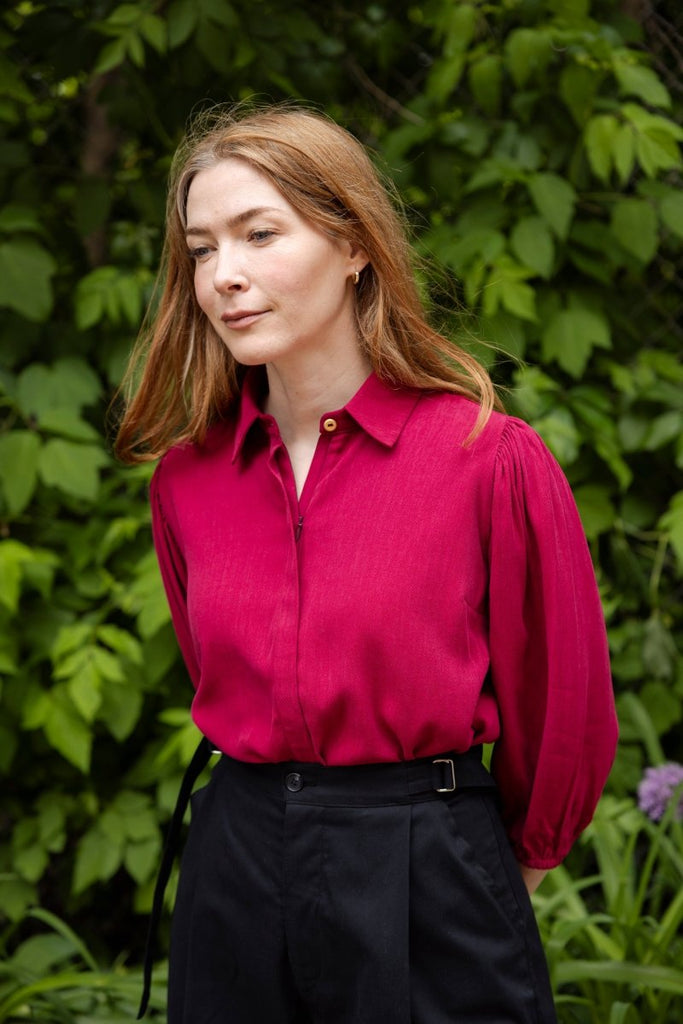 Marigold Baptiste Shirt (Magenta) - Victoire BoutiqueMarigoldTops Ottawa Boutique Shopping Clothing