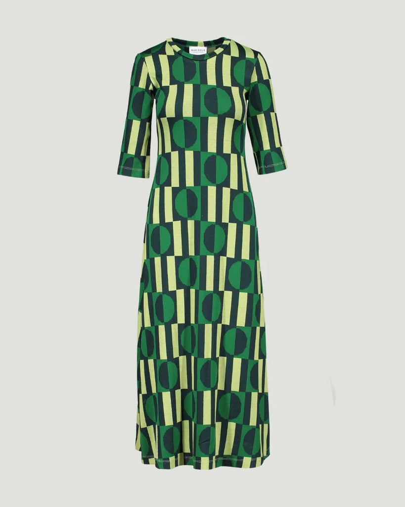 Marigold Barbara Dress (Geo Green) - Victoire BoutiqueMarigoldDresses Ottawa Boutique Shopping Clothing