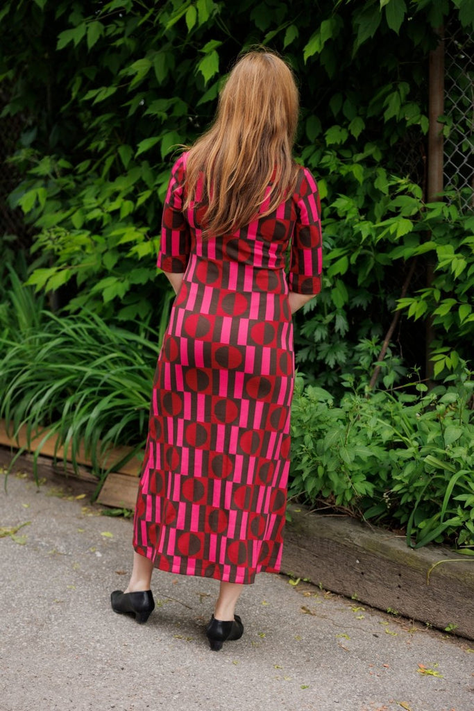 Marigold Barbara Dress (Geo Pink) - Victoire BoutiqueMarigoldDresses Ottawa Boutique Shopping Clothing