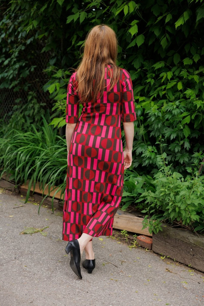 Marigold Barbara Dress (Geo Pink) - Victoire BoutiqueMarigoldDresses Ottawa Boutique Shopping Clothing