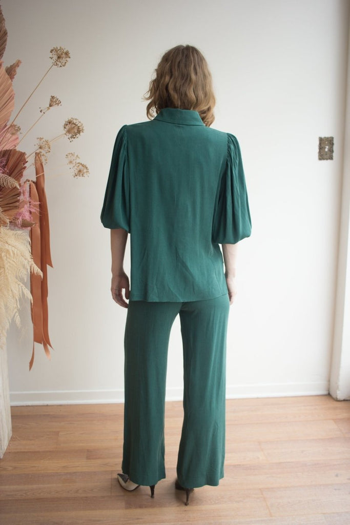 Marigold Benjamin Pants (Green) - Victoire BoutiqueMarigoldBottoms Ottawa Boutique Shopping Clothing
