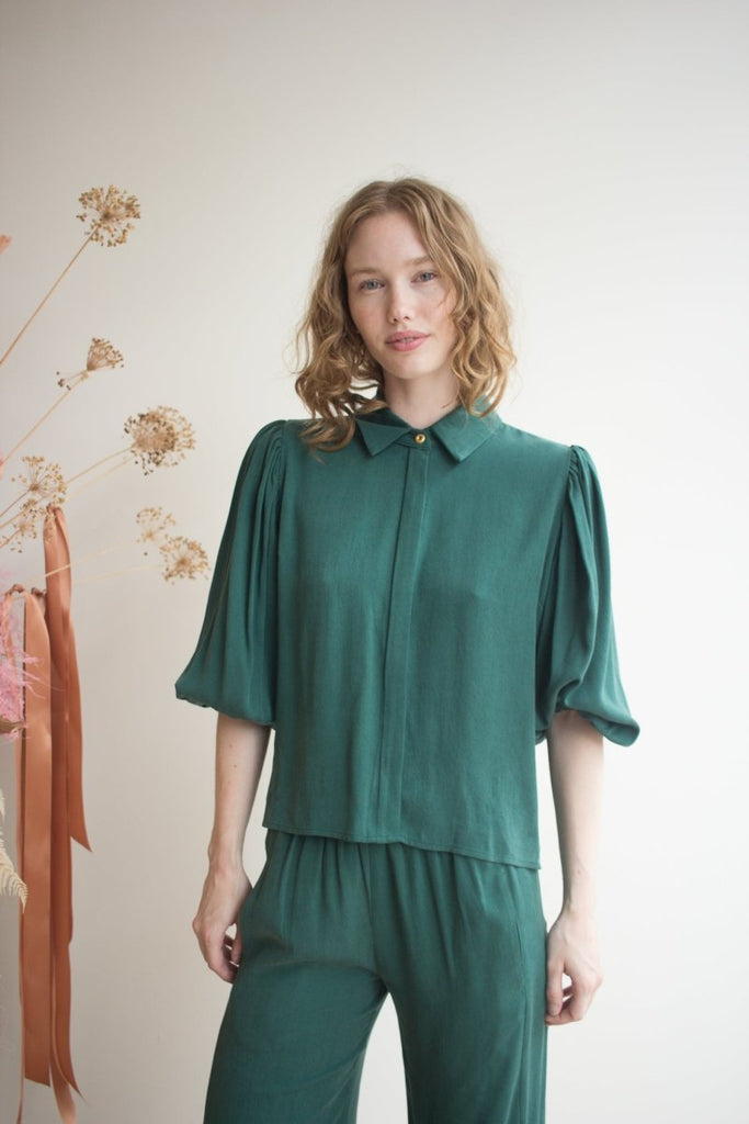 Marigold Benjamin Pants (Green) - Victoire BoutiqueMarigoldBottoms Ottawa Boutique Shopping Clothing