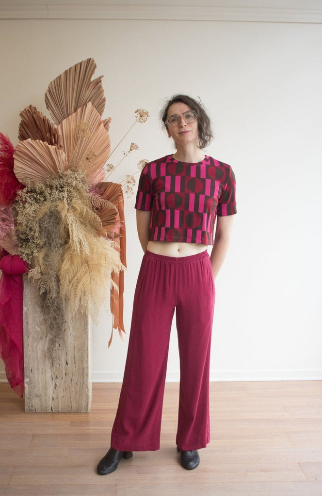 Marigold Benjamin Pants (Magenta) - Victoire BoutiqueMarigoldBottoms Ottawa Boutique Shopping Clothing