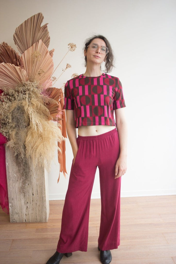 Marigold Benjamin Pants (Magenta) - Victoire BoutiqueMarigoldBottoms Ottawa Boutique Shopping Clothing