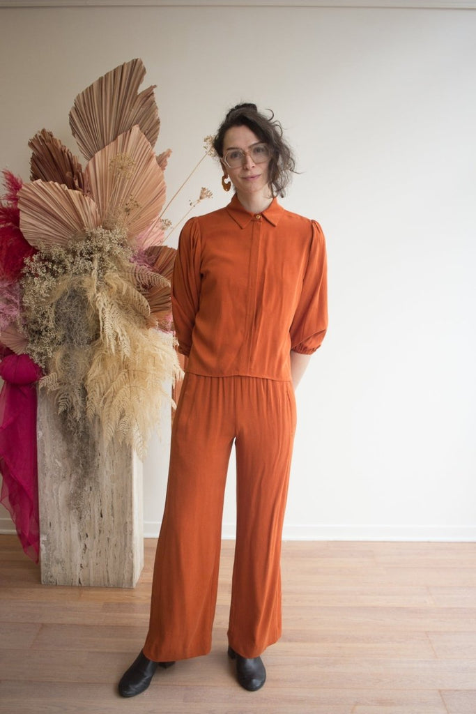 Marigold Benjamin Pants (Orange) - Victoire BoutiqueMarigoldBottoms Ottawa Boutique Shopping Clothing