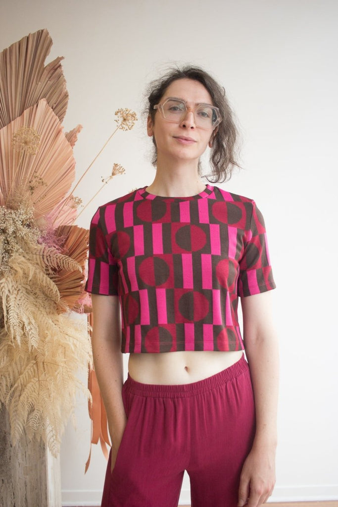 Marigold Joe Top (Geo Pink) - Victoire BoutiqueMarigoldTops Ottawa Boutique Shopping Clothing