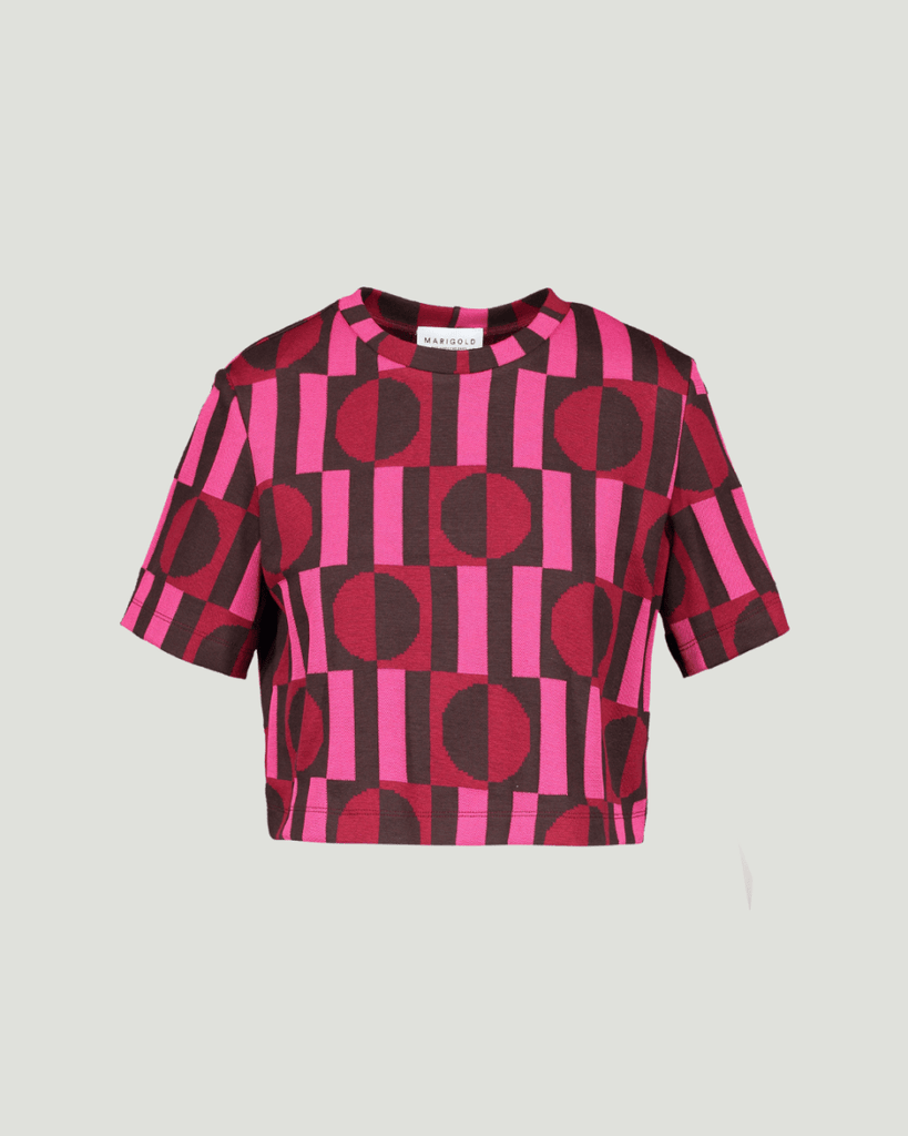 Marigold Joe Top (Geo Pink) - Victoire BoutiqueMarigoldTops Ottawa Boutique Shopping Clothing