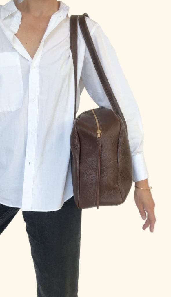 Market Canvas Amandine Travel Bag (Cacao) - Victoire BoutiqueMarket CanvasBags Ottawa Boutique Shopping Clothing