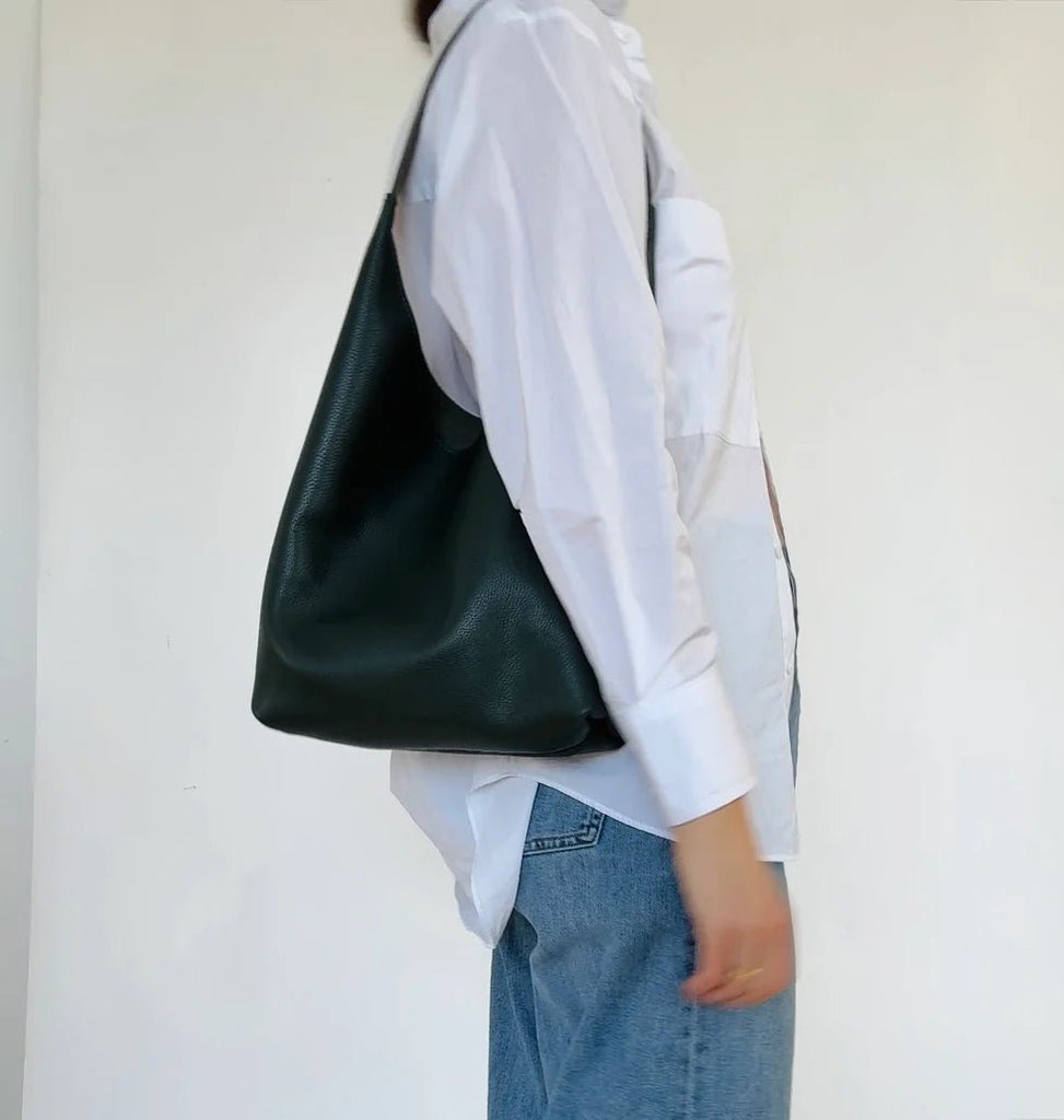 Market Canvas Bruna Shoulder Bag (Kale) - Victoire BoutiqueMarket CanvasBags Ottawa Boutique Shopping Clothing