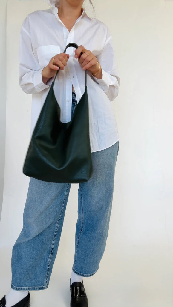 Market Canvas Bruna Shoulder Bag (Kale) - Victoire BoutiqueMarket CanvasBags Ottawa Boutique Shopping Clothing