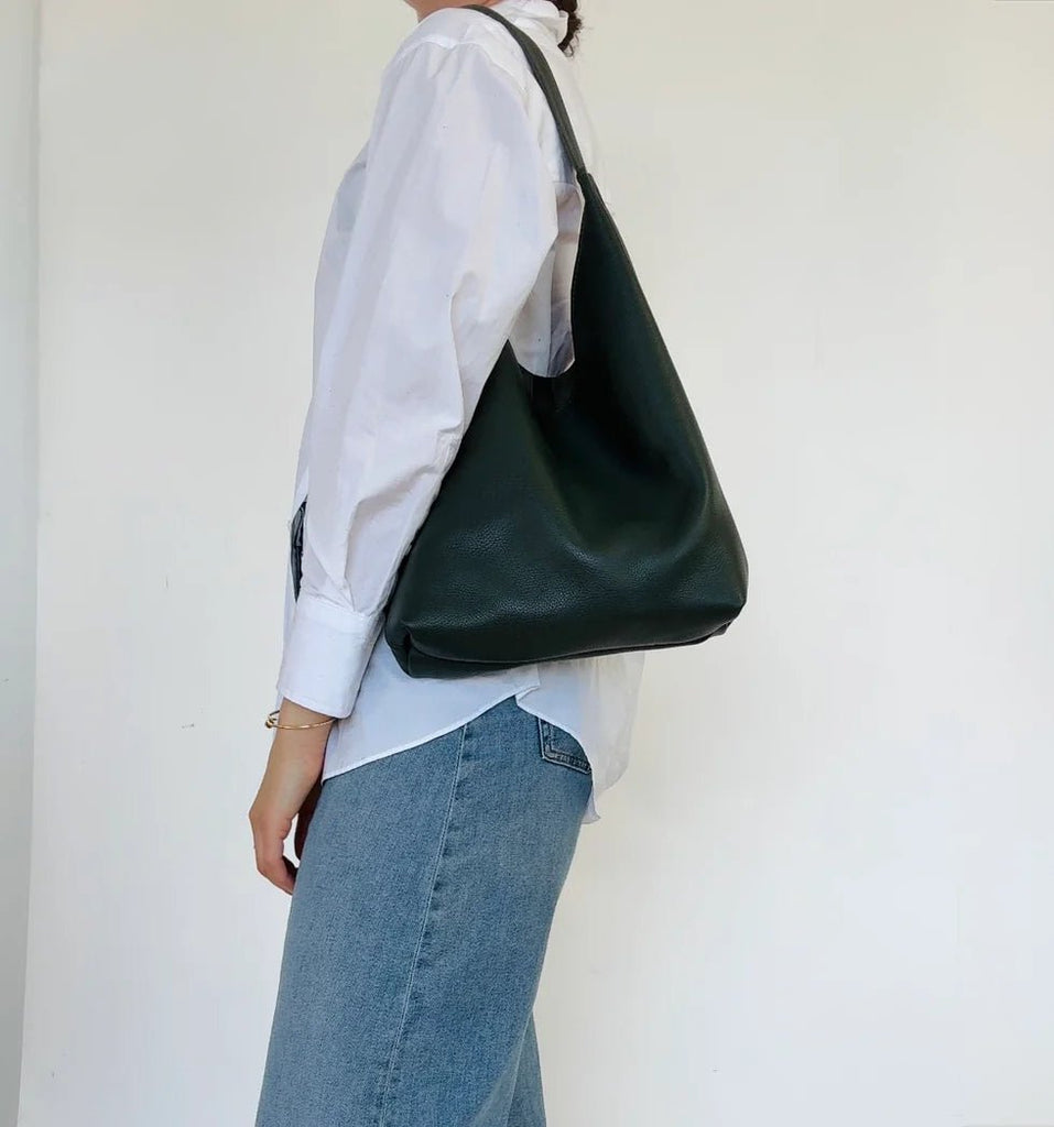 Market Canvas Bruna Shoulder Bag (Kale) - Victoire BoutiqueMarket CanvasBags Ottawa Boutique Shopping Clothing