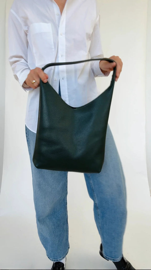 Market Canvas Bruna Shoulder Bag (Kale) - Victoire BoutiqueMarket CanvasBags Ottawa Boutique Shopping Clothing