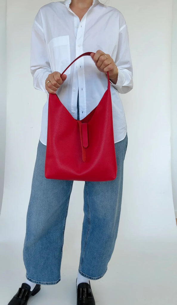 Market Canvas Bruna Shoulder Bag (Strawberry) - Victoire BoutiqueMarket CanvasBags Ottawa Boutique Shopping Clothing