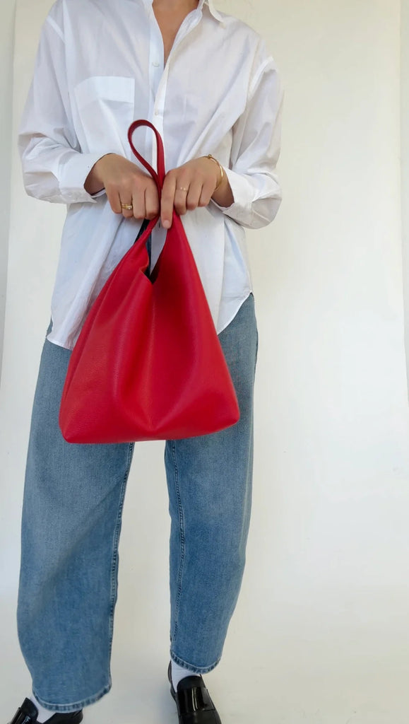 Market Canvas Bruna Shoulder Bag (Strawberry) - Victoire BoutiqueMarket CanvasBags Ottawa Boutique Shopping Clothing