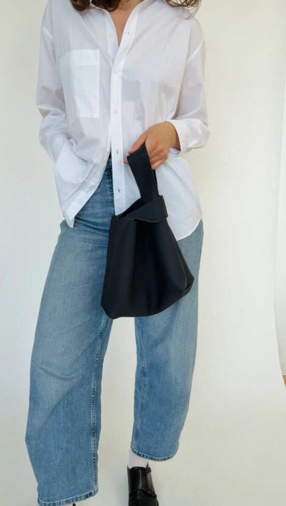 Market Canvas Issy Mini Tote (Dark Navy) - Victoire BoutiqueMarket CanvasBags Ottawa Boutique Shopping Clothing