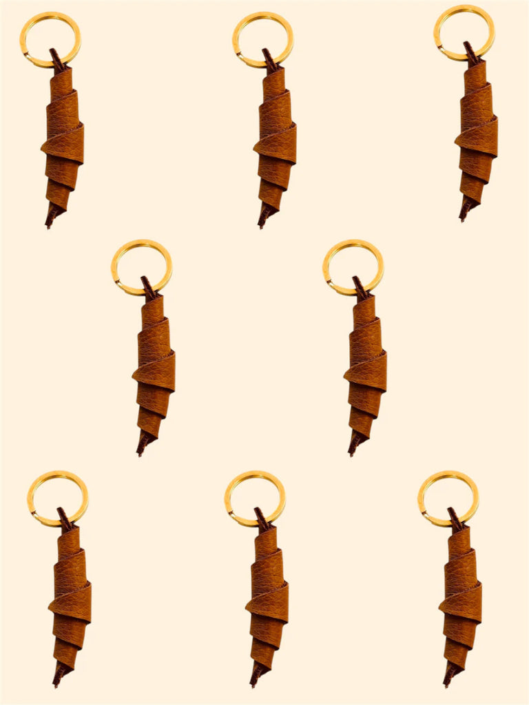 Market Canvas Leather Croissant Keychain - Victoire BoutiqueMarket CanvasAccessories Ottawa Boutique Shopping Clothing