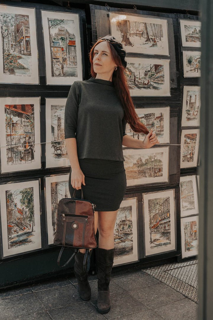 Meemoza Bowie Top (Dark Green) - Victoire BoutiqueMeemozaTops Ottawa Boutique Shopping Clothing