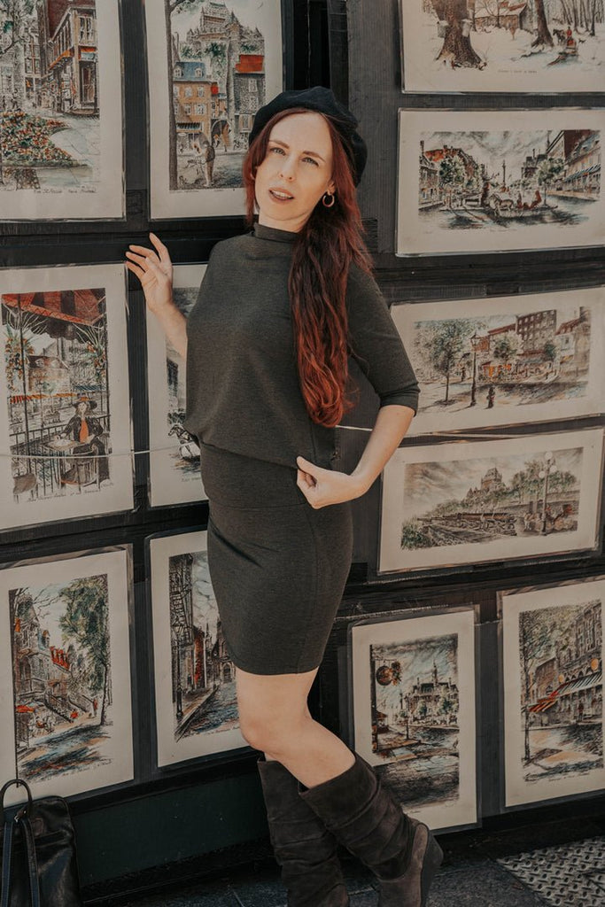 Meemoza Bowie Top (Dark Green) - Victoire BoutiqueMeemozaTops Ottawa Boutique Shopping Clothing