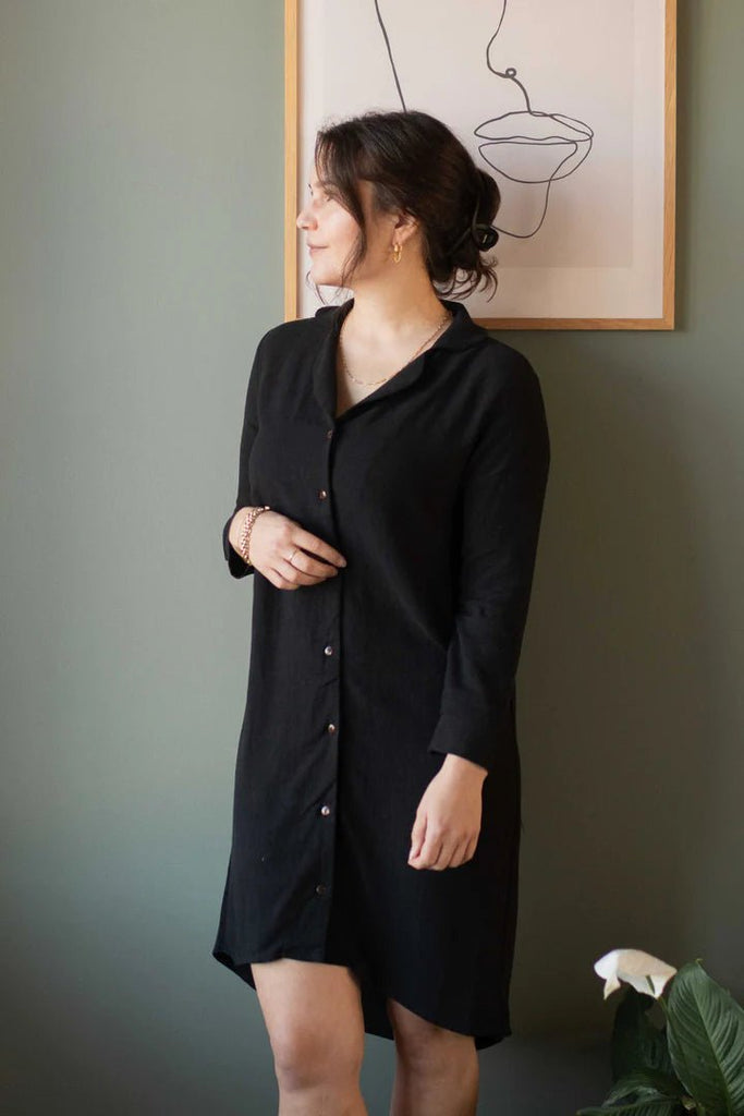 Meemoza Cruz 3/4 Dress (Black) - Victoire BoutiqueMeemozaDresses Ottawa Boutique Shopping Clothing