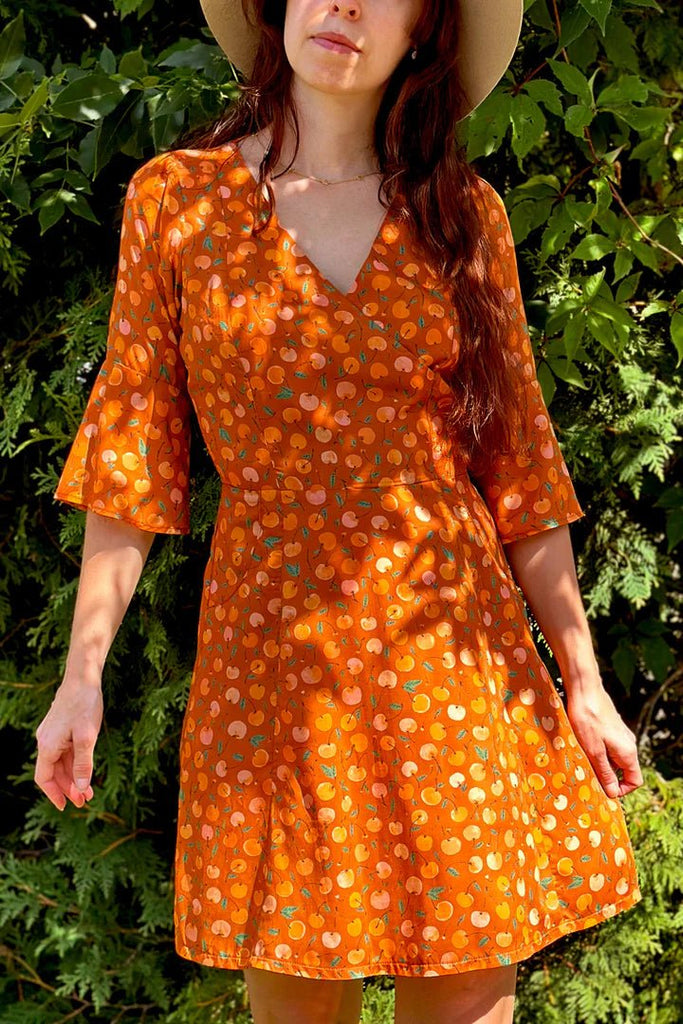 Meemoza Jemima Dress (Orange Cherry) - Victoire BoutiqueMeemozaDresses Ottawa Boutique Shopping Clothing