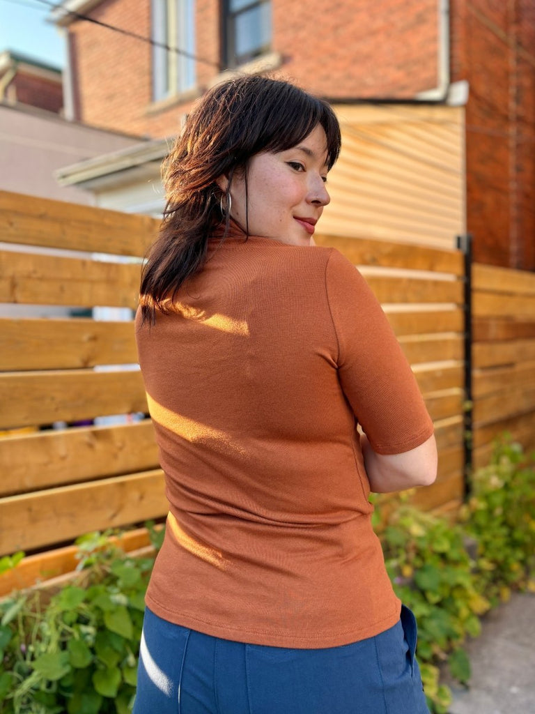 Meemoza Sara Top (Cognac) - Victoire BoutiqueMeemozaTops Ottawa Boutique Shopping Clothing