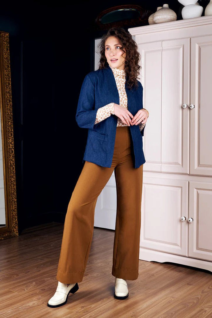 Meemoza Warhol Stretch Pants (Caramel) - Victoire BoutiqueMeemozaBottoms Ottawa Boutique Shopping Clothing