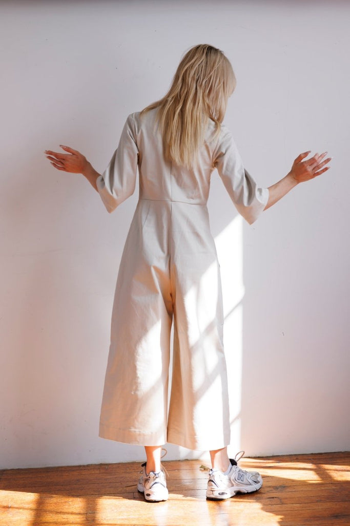 Meg 70's Jumpsuit (Ivory) - Victoire BoutiqueMeg by Megan KinneyDresses Ottawa Boutique Shopping Clothing