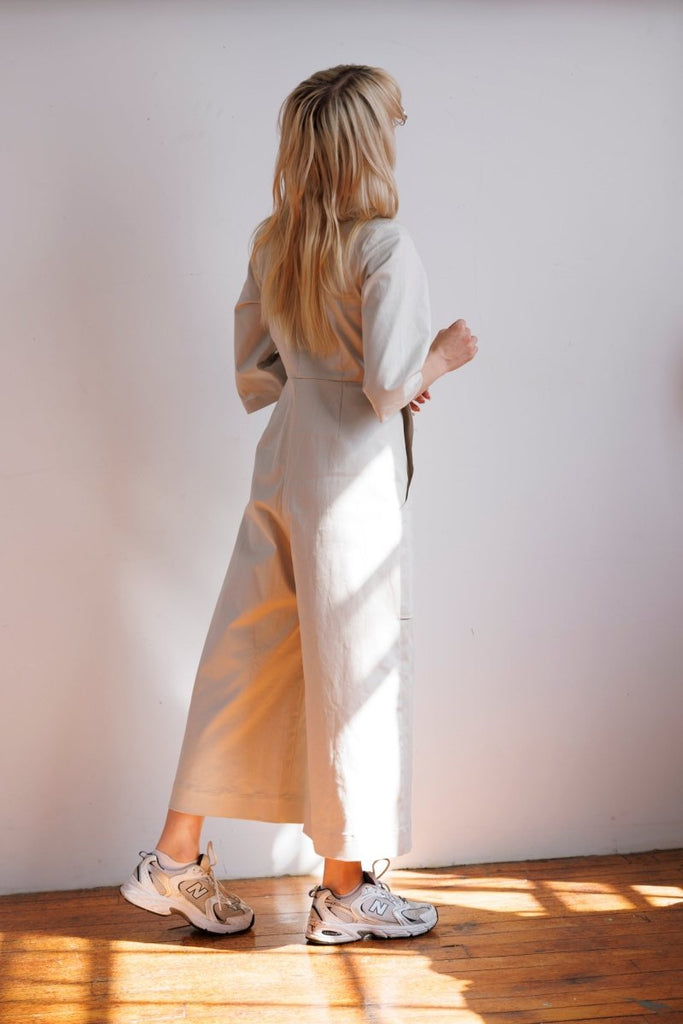 Meg 70's Jumpsuit (Ivory) - Victoire BoutiqueMeg by Megan KinneyDresses Ottawa Boutique Shopping Clothing