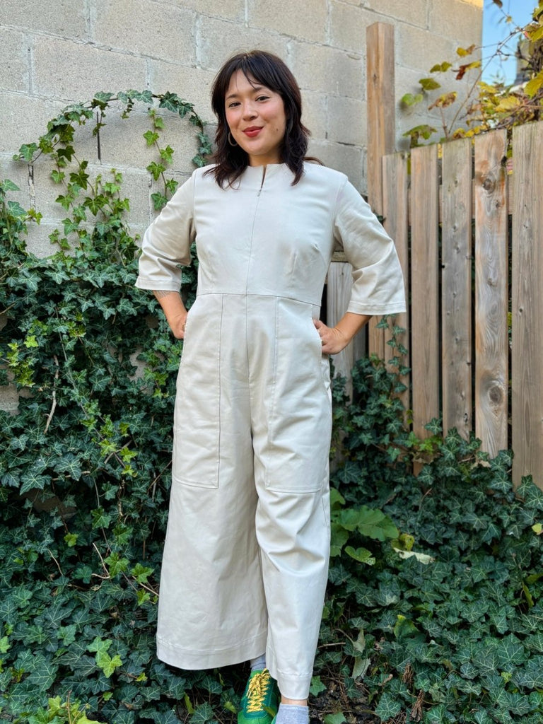 Meg 70's Jumpsuit (Ivory) - Victoire BoutiqueMeg by Megan KinneyJumpsuits Ottawa Boutique Shopping Clothing