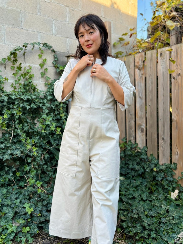 Meg 70's Jumpsuit (Ivory) - Victoire BoutiqueMeg by Megan KinneyJumpsuits Ottawa Boutique Shopping Clothing