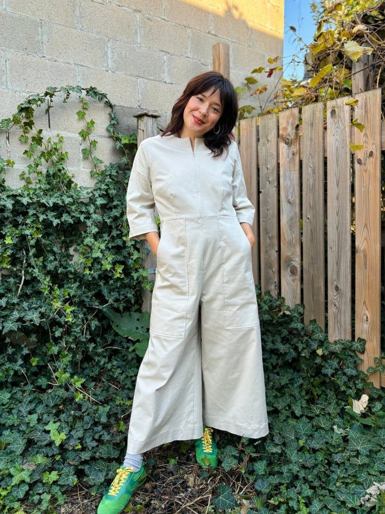 Meg 70's Jumpsuit (Ivory) - Victoire BoutiqueMeg by Megan KinneyJumpsuits Ottawa Boutique Shopping Clothing