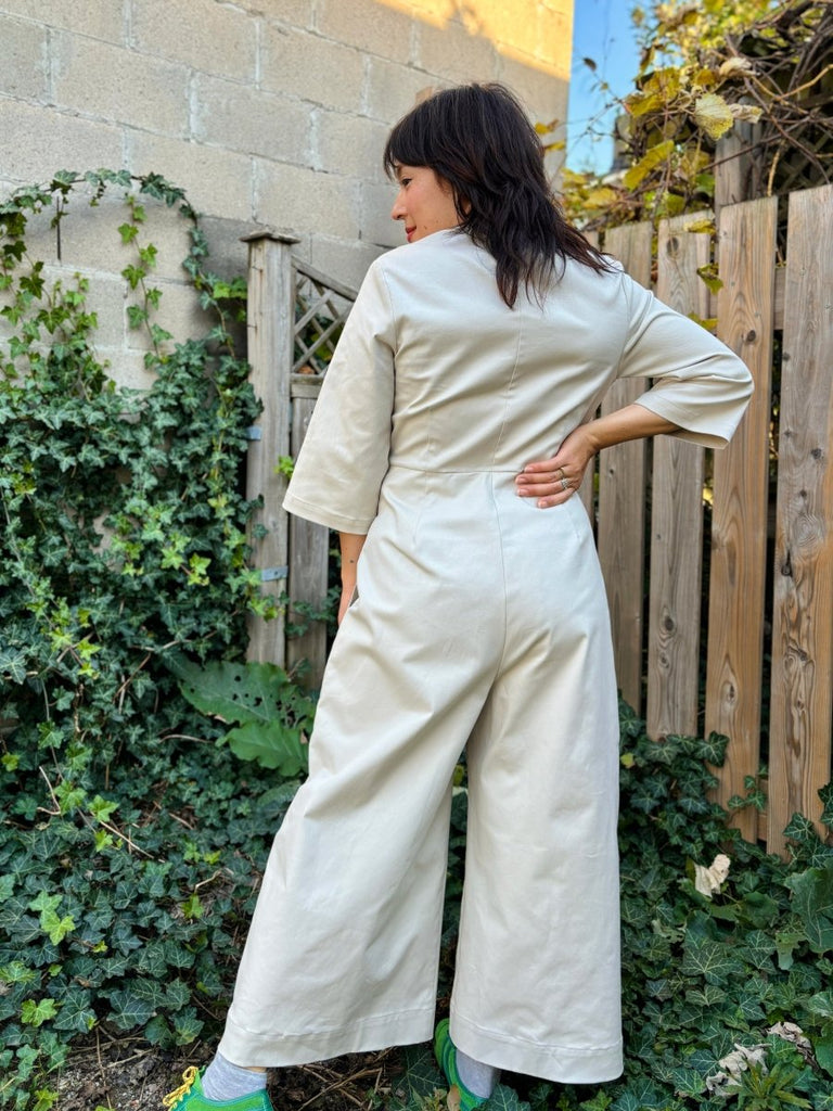 Meg 70's Jumpsuit (Ivory) - Victoire BoutiqueMeg by Megan KinneyJumpsuits Ottawa Boutique Shopping Clothing