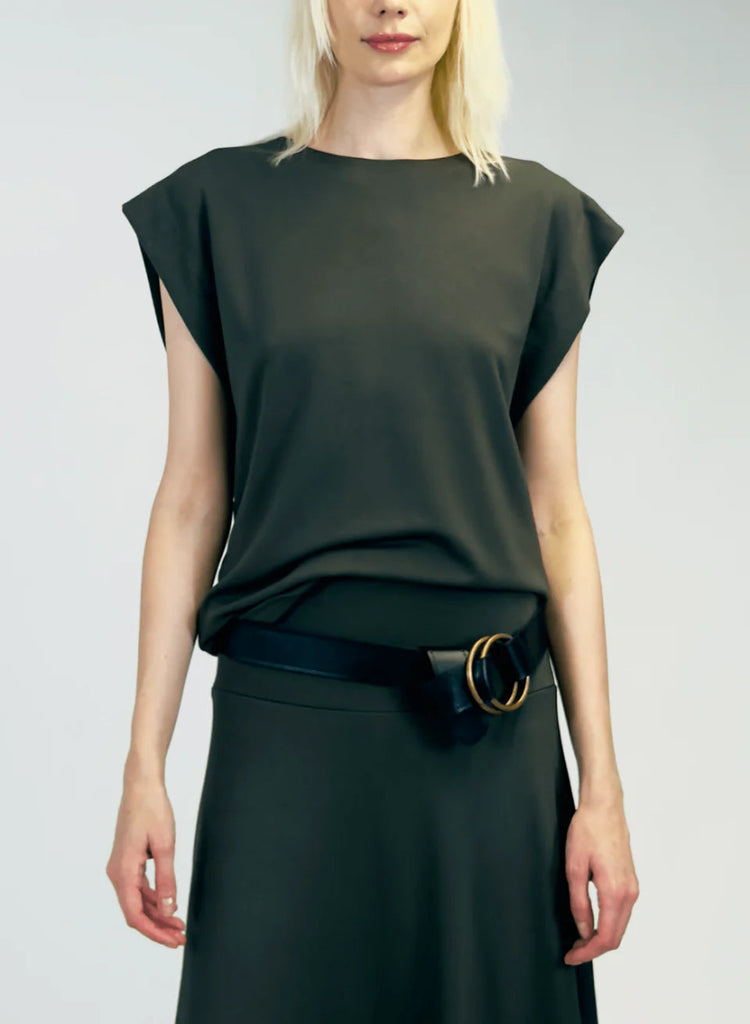 Meg 80s Top (Olive) - Victoire BoutiqueMeg by Megan KinneyTops Ottawa Boutique Shopping Clothing