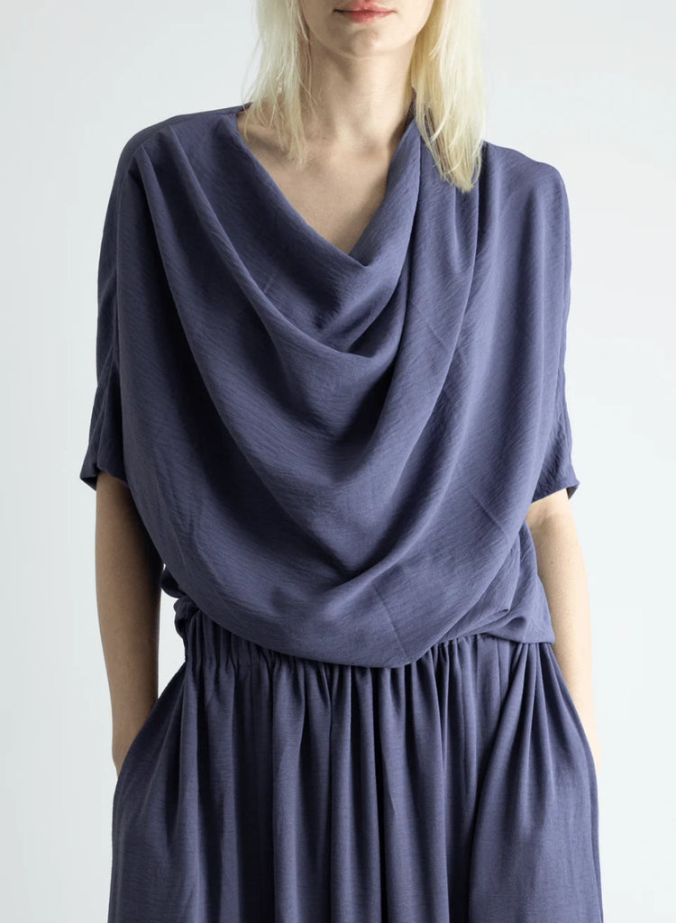 Meg Abstraction Cowl Top (Lilac) - Victoire BoutiqueMeg by Megan KinneyShirts & Tops Ottawa Boutique Shopping Clothing