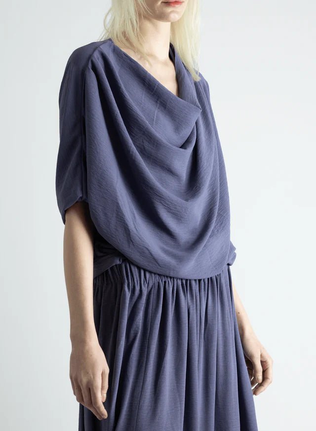 Meg Abstraction Cowl Top (Lilac) - Victoire BoutiqueMeg by Megan KinneyShirts & Tops Ottawa Boutique Shopping Clothing